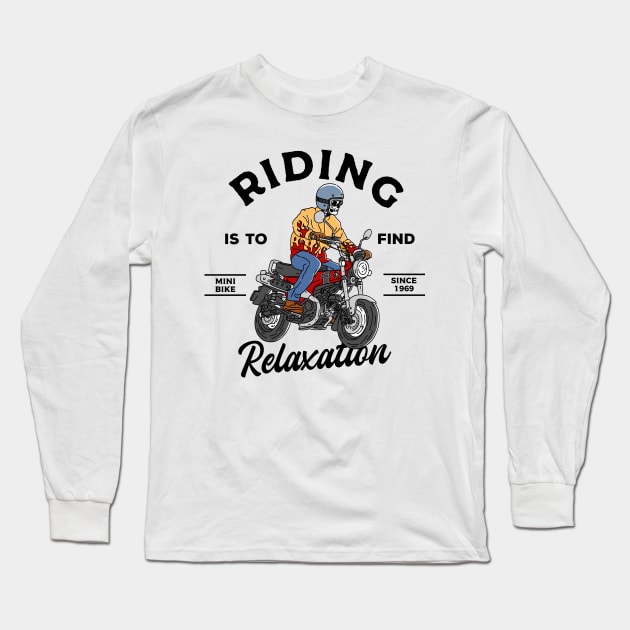 Ride Mini Bike Long Sleeve T-Shirt by OnlyWhy